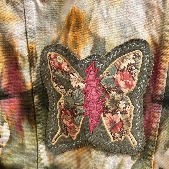Hand Dyed Grateful Dead Inspired Jumpsuit - Picture 9 of 10